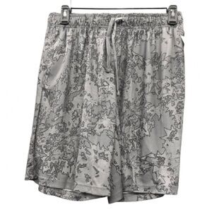 🧩$7🧩NEW ATHLETIC WORKS Active Mesh Shorts Medium Gray Print 9" Inseam Men’s